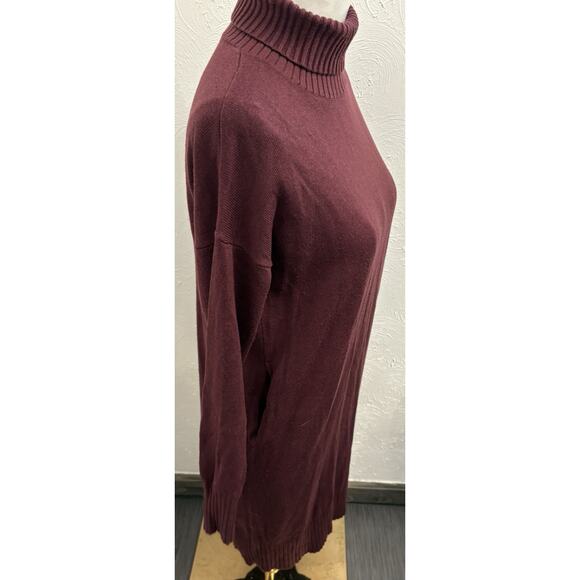 Lululemon Softer Still Knit Turtleneck Dress Size XS Burgundy Maroon - Picture 5 of 6